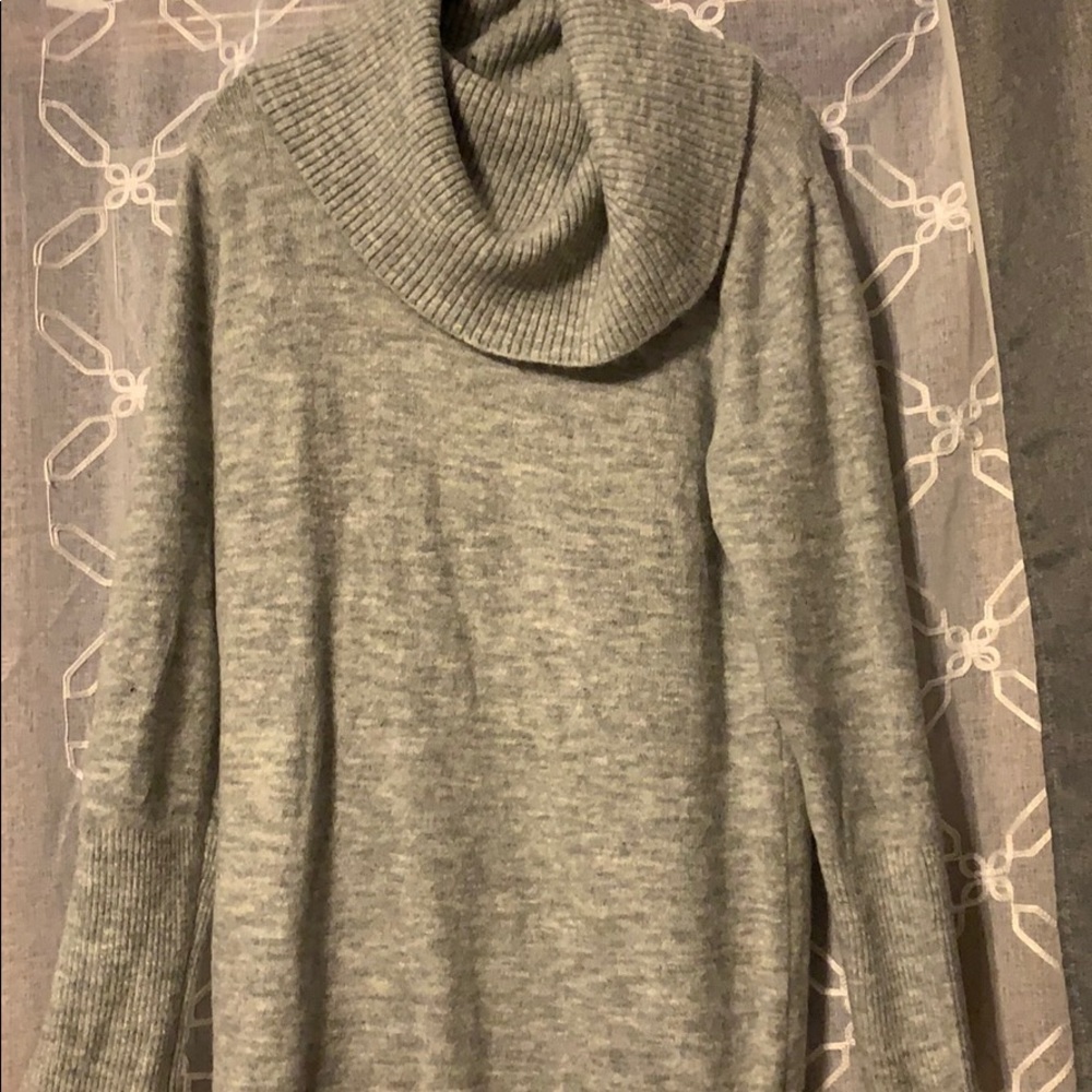 Turtle neck sweater dress